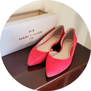 Marc Fisher Suede Sunny Flats